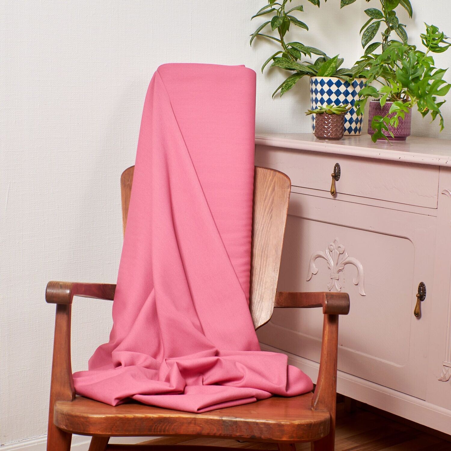 Rosa Bomullsväv