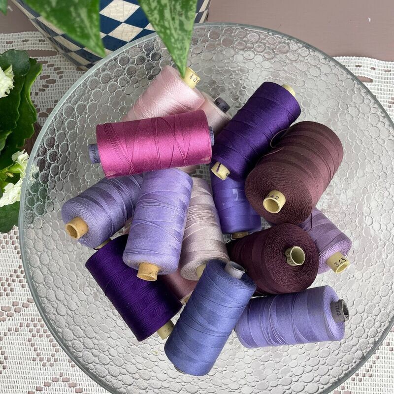 Paket sysilke, lila serien