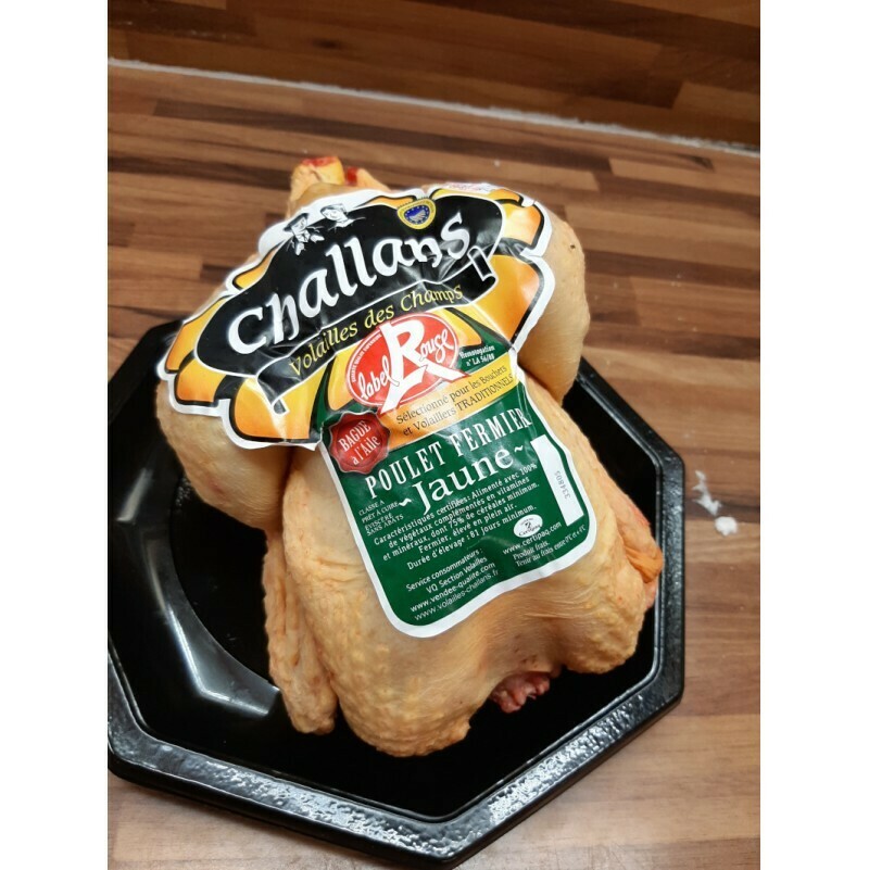 Poulet fermier Challans jaune