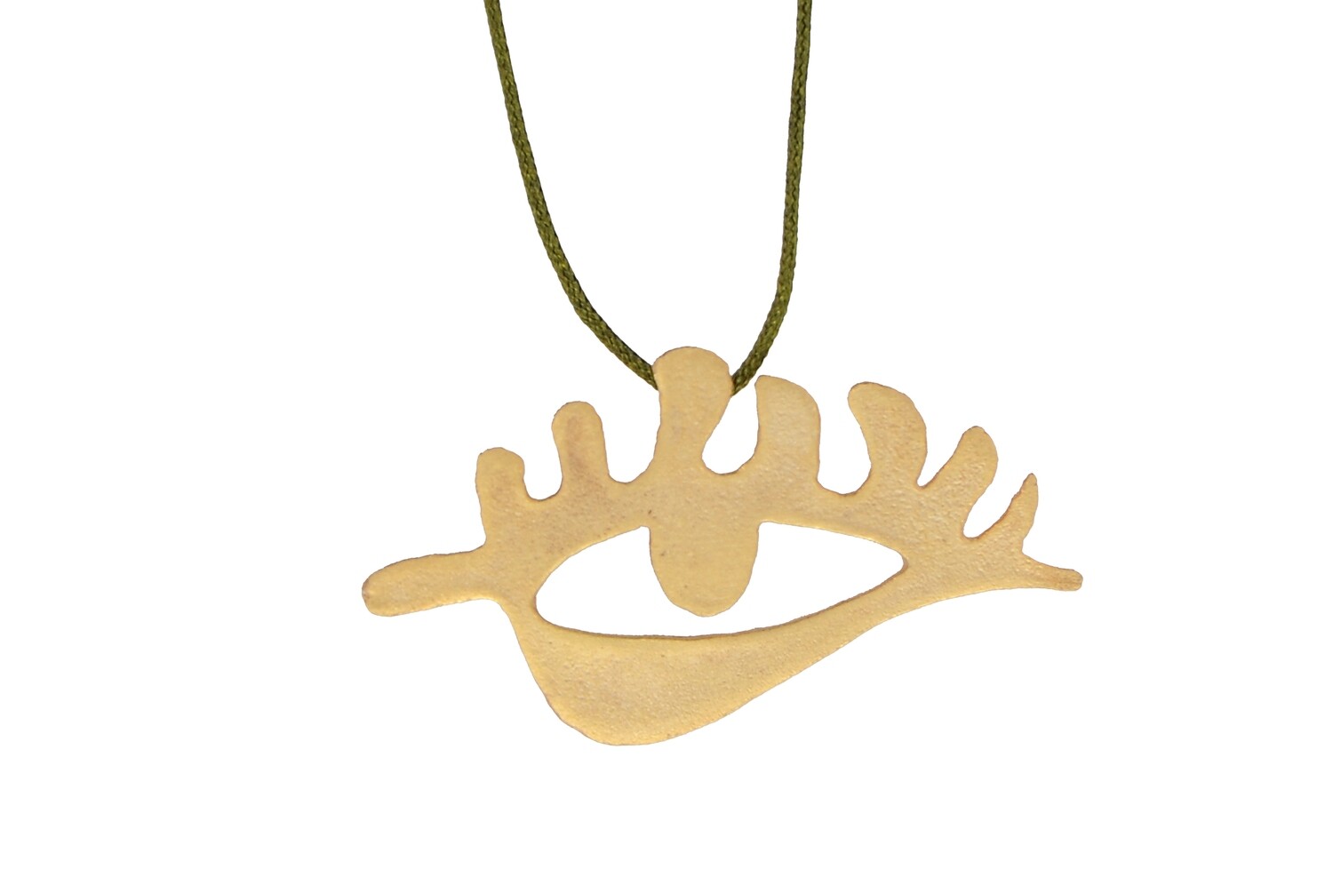 &quot;Eye&quot; Necklace (Goldplated brass) (Large)