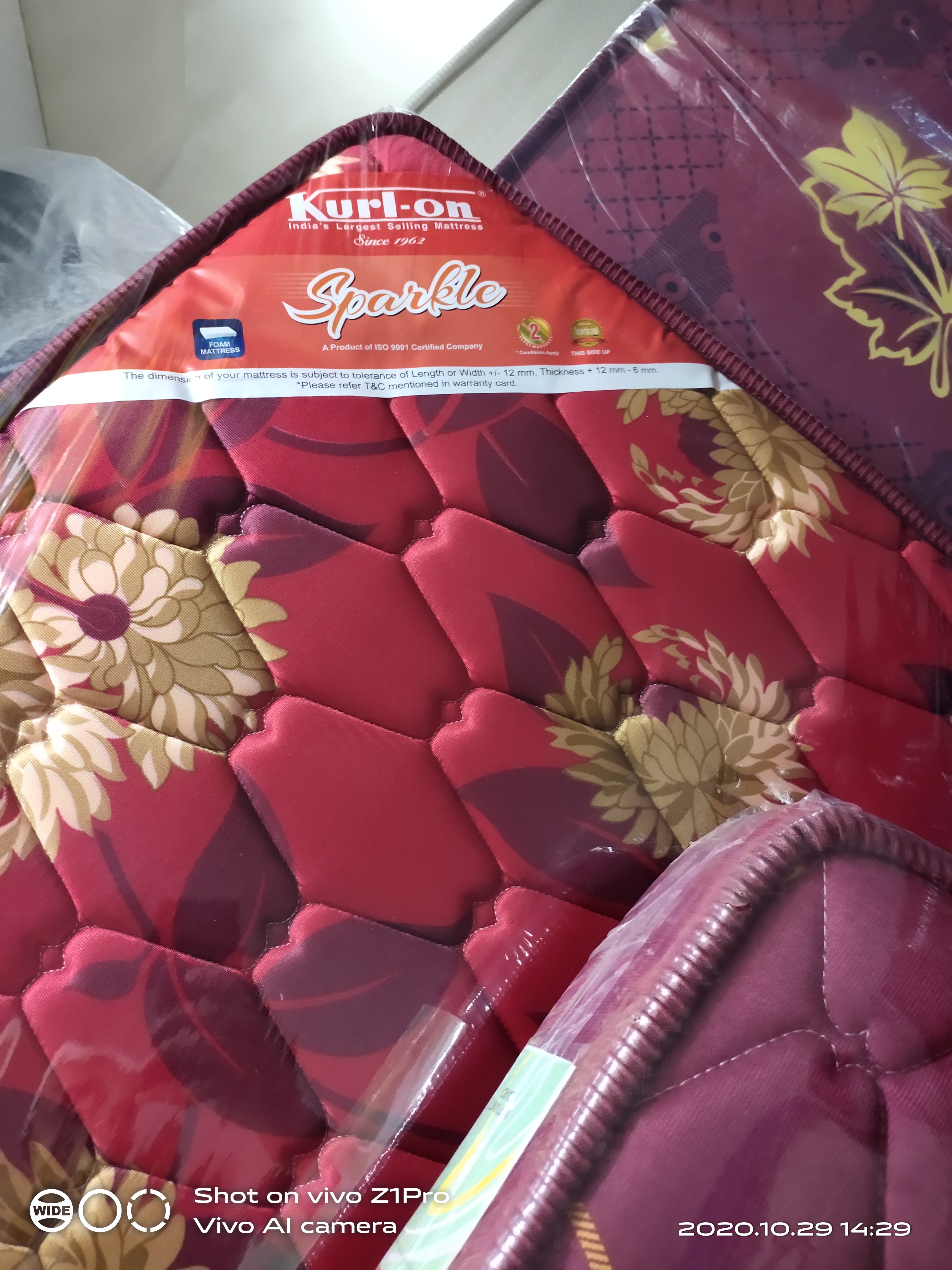 Kurlon sale sparkle mattress