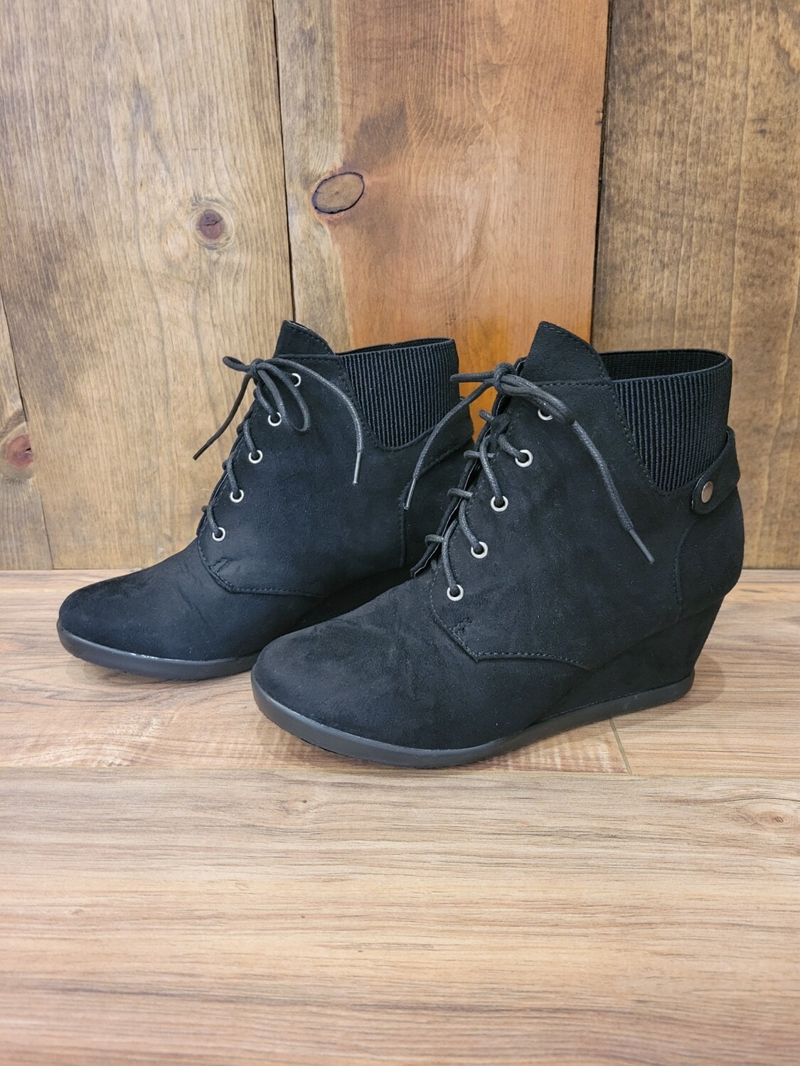 The Betsy Wedge Bootie