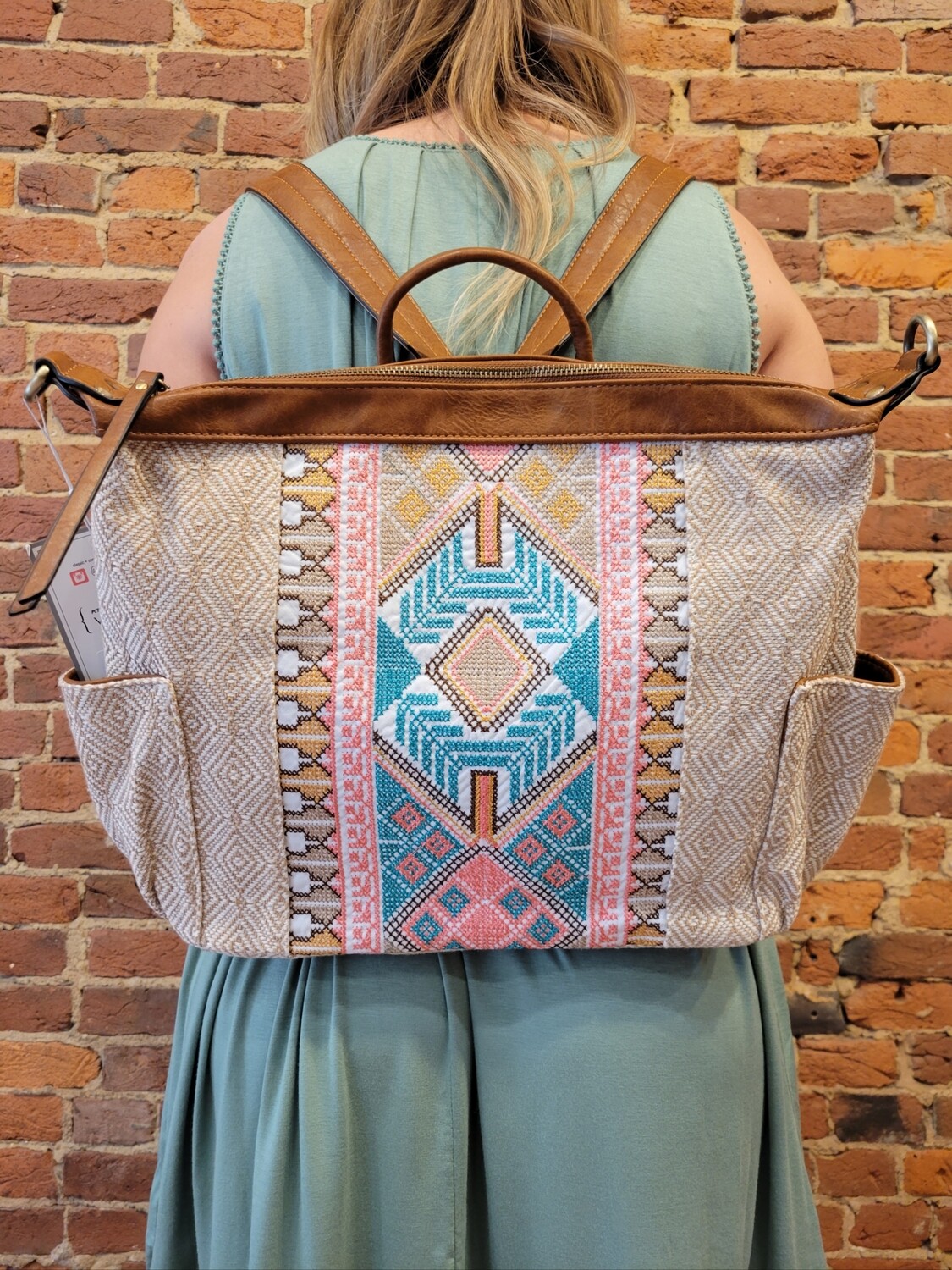 SPRING AZTEC BACKPACK PURSE