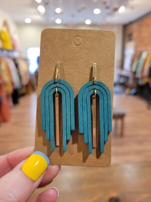 TURQUOISE ARCH EARRINGS