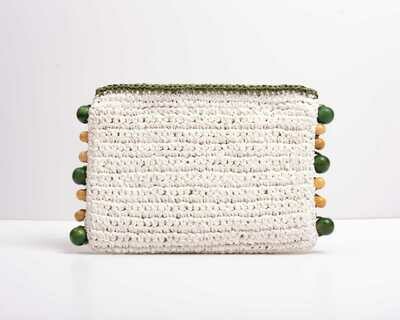 BEIGE LOVE CLUTCH