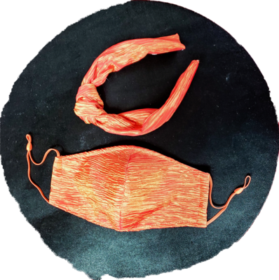Shimmer Taffeta OJ Mash and Hairband