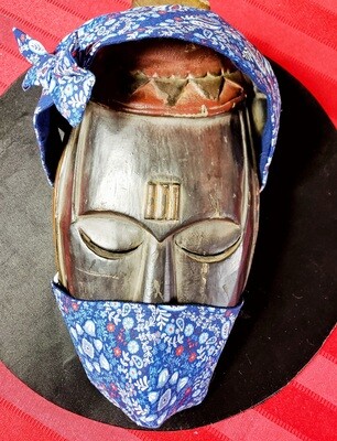 Bluo Headband with matching Mask