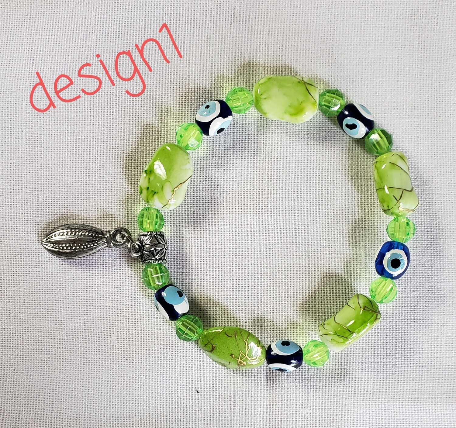 Charm Bracelets w/evil eye, STYLE: Style1