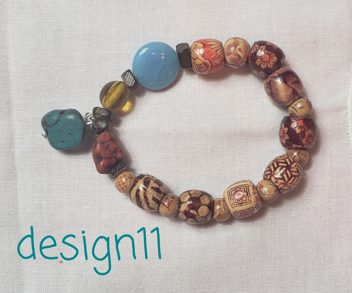 Wood Bracelets with Special Beads, DESIGN: Style11