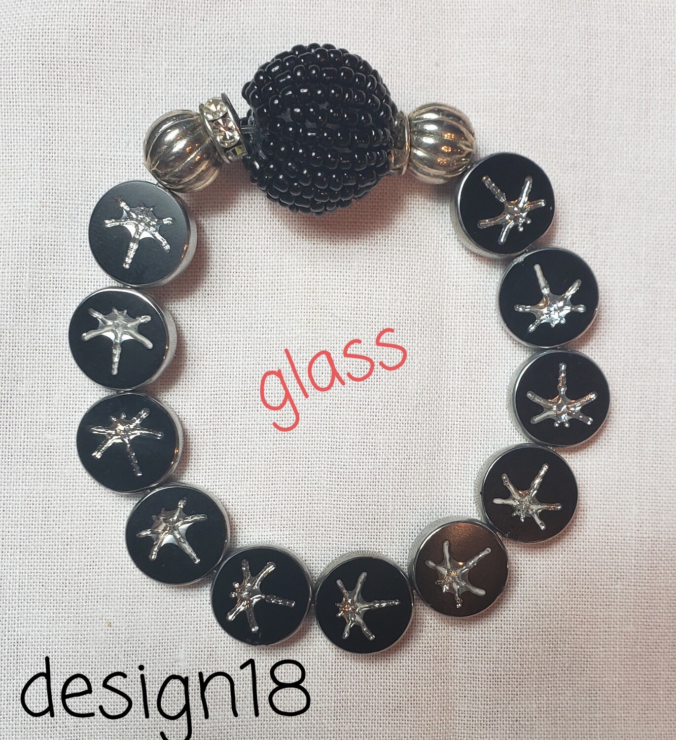 Ceramic and Glass Evil Eye Design Bracelets, COLOR: Style18
