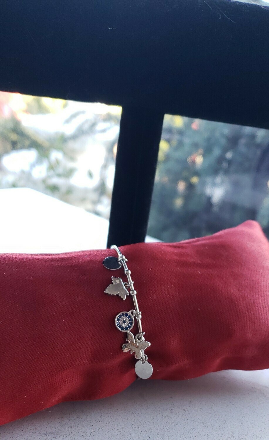 Evil Eye Zirconia Charm Bracelet