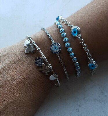 Evil Eye Zirconia Stone Bracelet