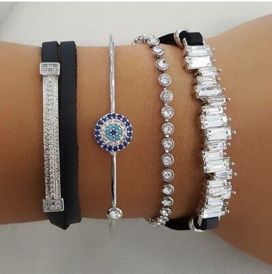 Zirconia Large Stone Bracelets
