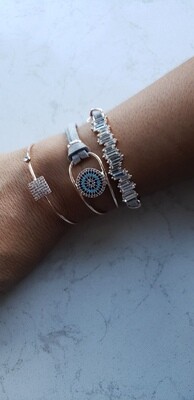 Zirconia Evil Eye Bracelet