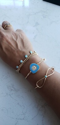 Zirconia Evil Eye Bracelet