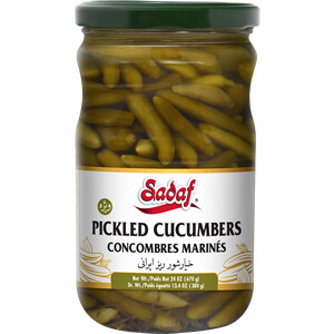 Sadaf Pickled Cucumbers with Tarragon 24 oz