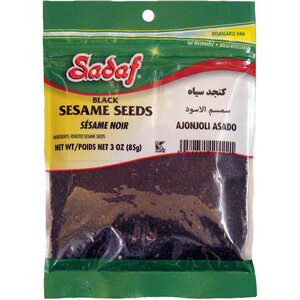 Sadaf Sesame Seeds Black 3 oz.
