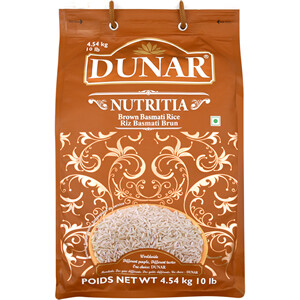 Dunar Nutritia Brown Basmati Rice 10 lb