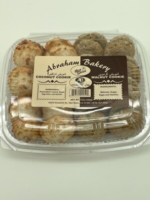 Abraham Bakery  Coconut Cookie & Walnut Cookie 12once