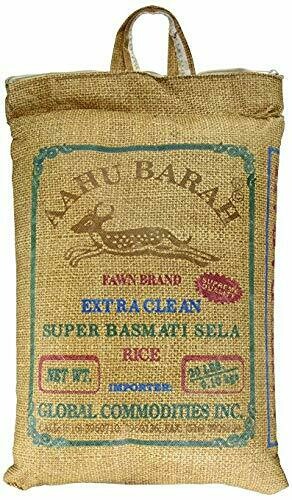Aahu Barah Super Basmati Sela Rice 10 LBs