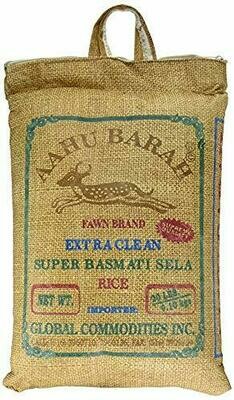 Aahu Barah Super Basmati Sela Rice 10 LBs