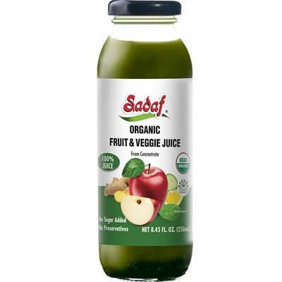 Sadaf Organic Fruit and Veggie Juice 8.45 oz.