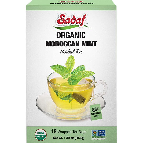 Sadaf Moroccan Mint Tea Bags | Organic - 18 count