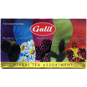 Galil Herbal Tea Assortment 10 Envelope Tea Bags