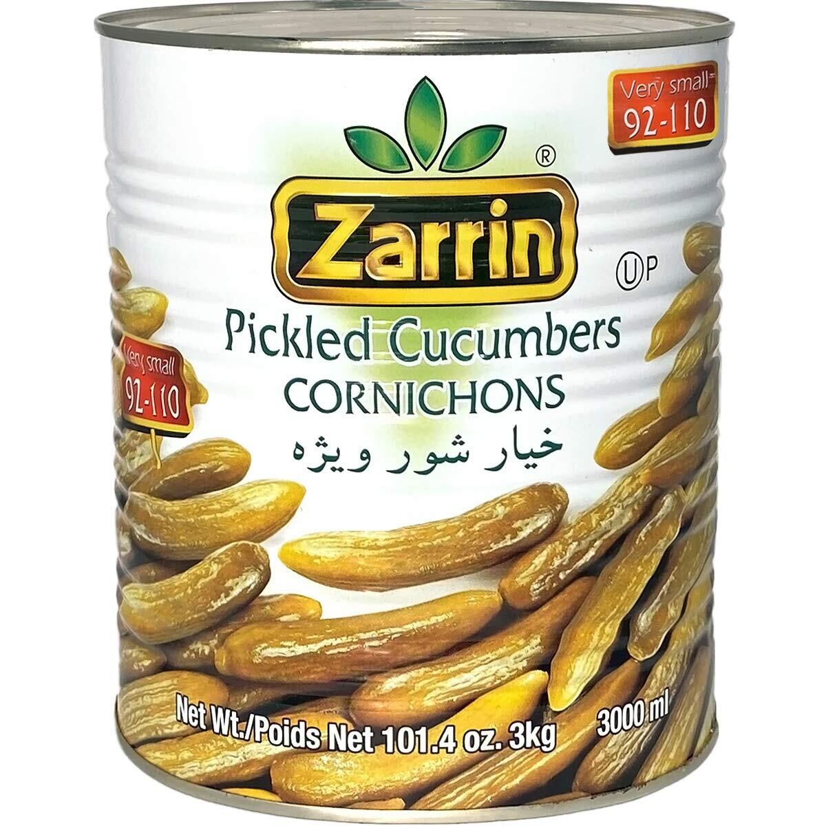 Zarrin - Pickled Cucumber Cornichons, 101.4 oz (3 KG)