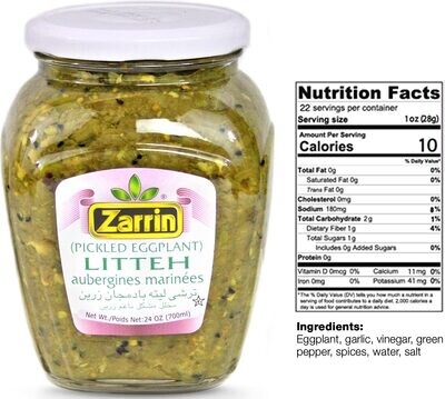 Zarrin Torshi Litteh In Glass JarNet weight: 24 oz (700g)