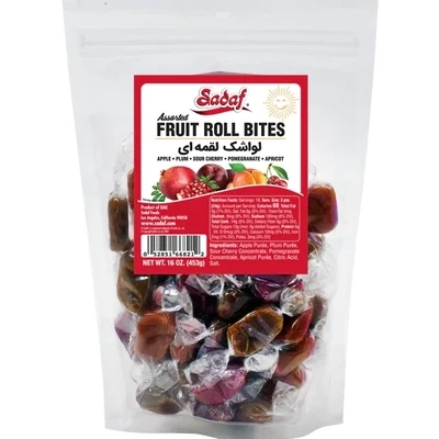 Sadaf Assorted Fruit Roll Bites - 16 oz