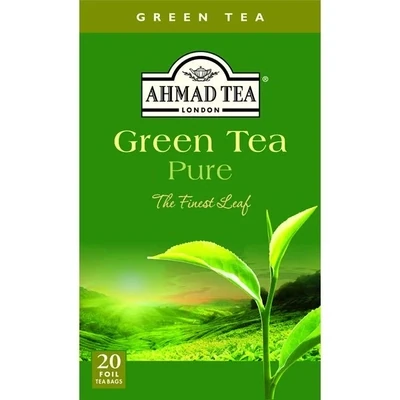 Ahmad Green Tea Pure The Finest Leaf 20 Foil T/B