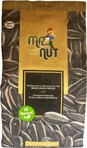 MR. NUT PREMIUM BLACK R/S SUNFLOWER SEEDS 284GR