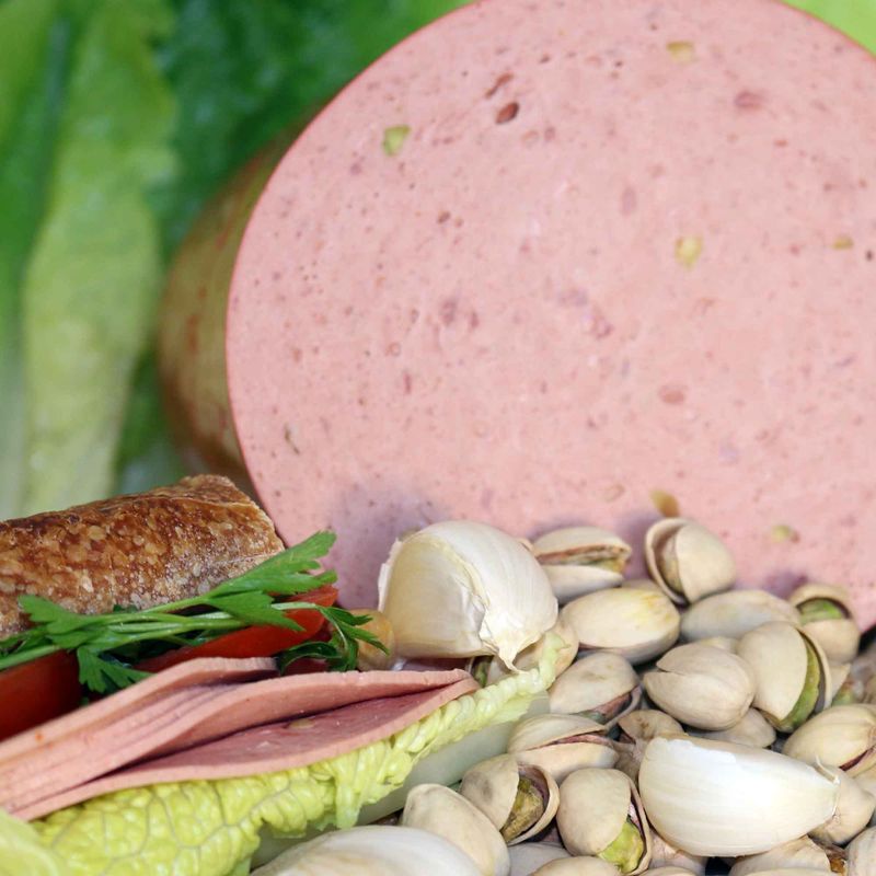 Halal Beef Mortadella With Garlic And Pistachio 8oz