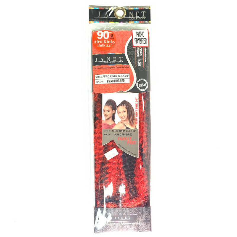Afro Kinky 24 Inch # Piano FR1B/Red