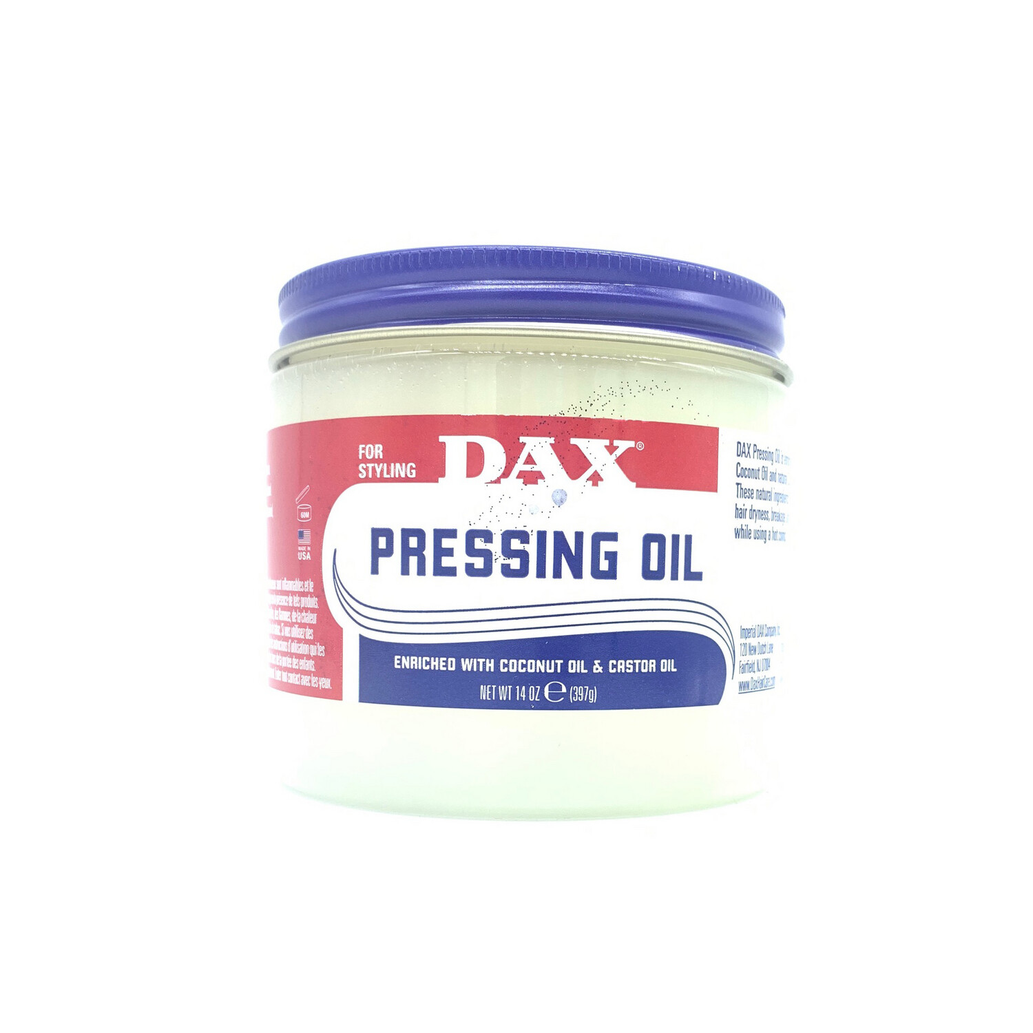 Dax  Coconut Oil And Castor Oil Pressing Oil  14 Oz