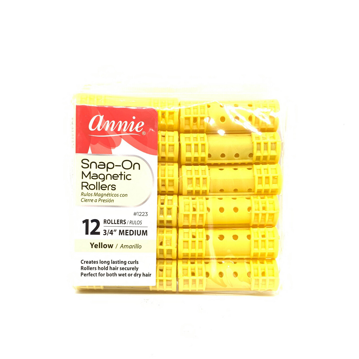 Annie  Snap On Magnetic Rollers Yellow