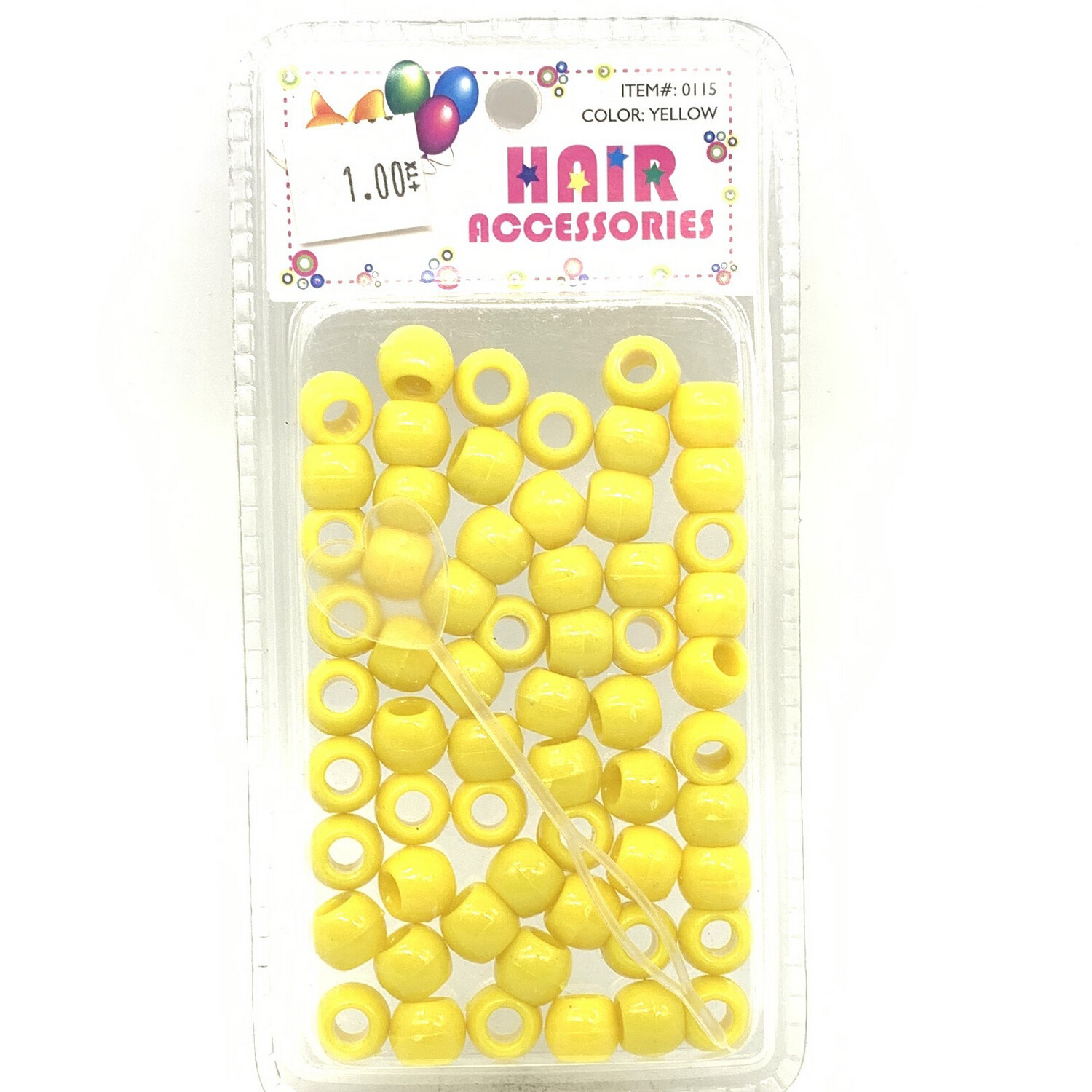 Yellow Hair Beads 