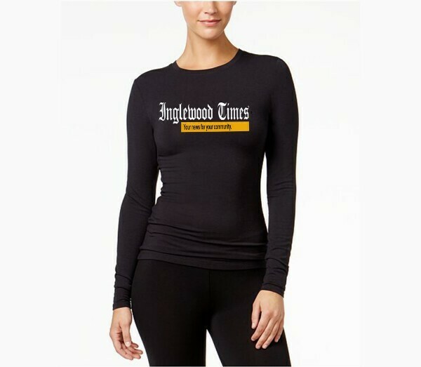 Inglewood Times Women's Black Long Sleeve Shirt Inglewood Times Women's Black Long Sleeve Shirt