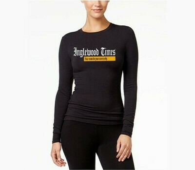 Inglewood Times Women's Black Long Sleeve Shirt