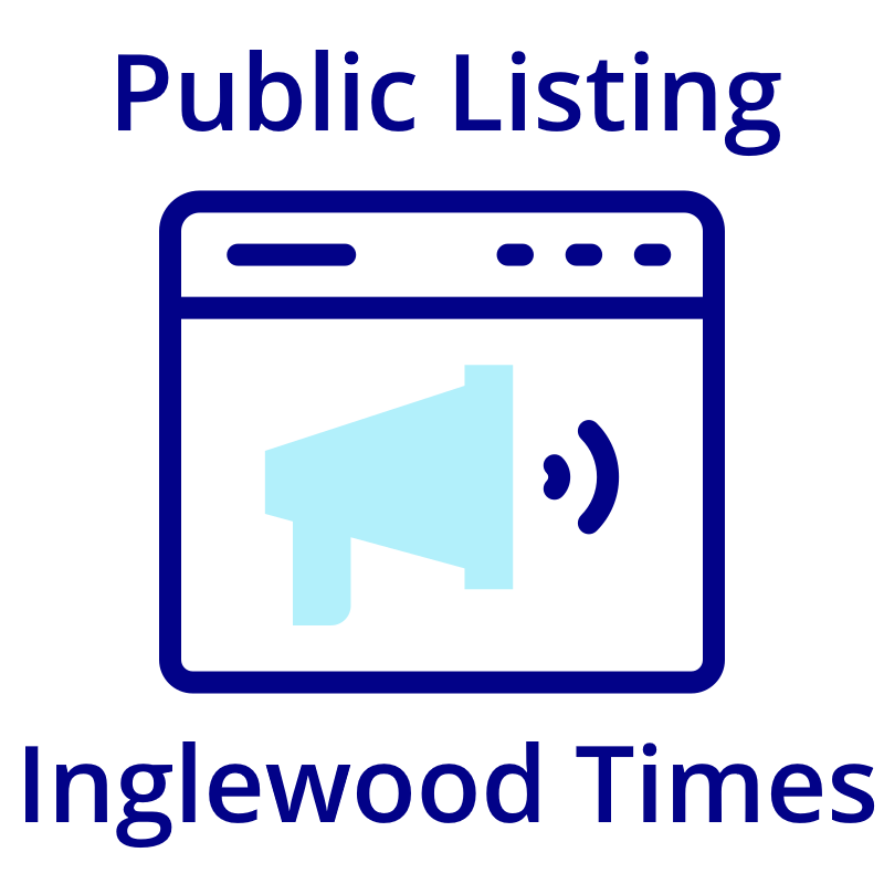Place Your Public Notice on Inglewood Times