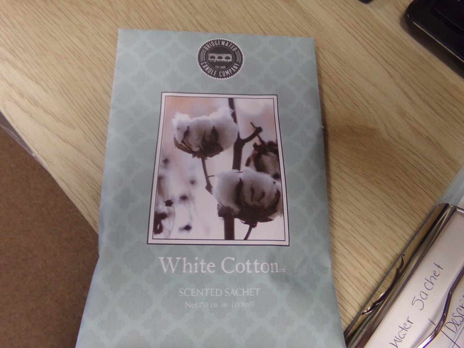 Bridgewater White Cotton Scented Sachet