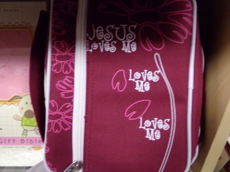 Pink Jesus Loves Me Bible Case