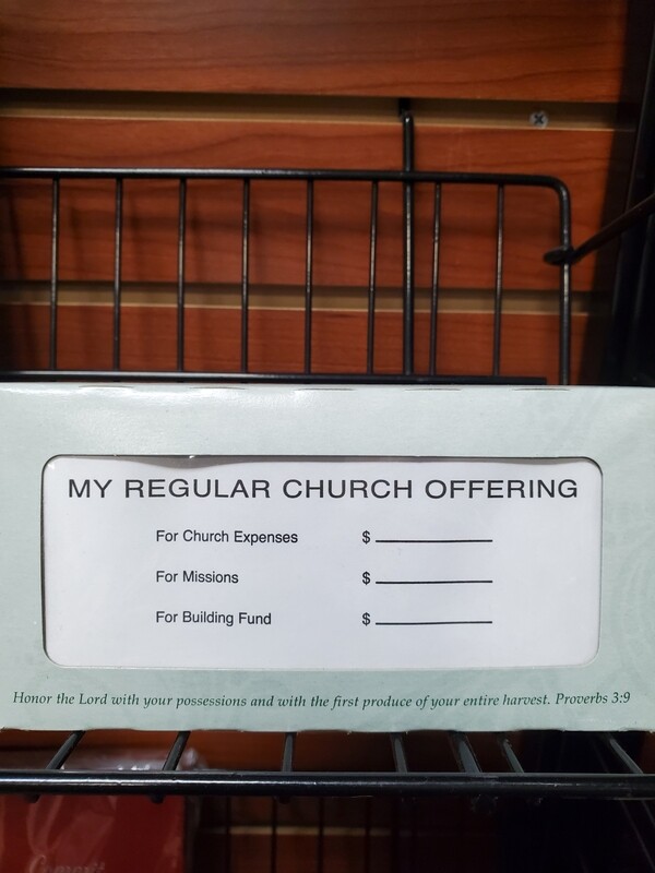 Church Tithing Envelopes