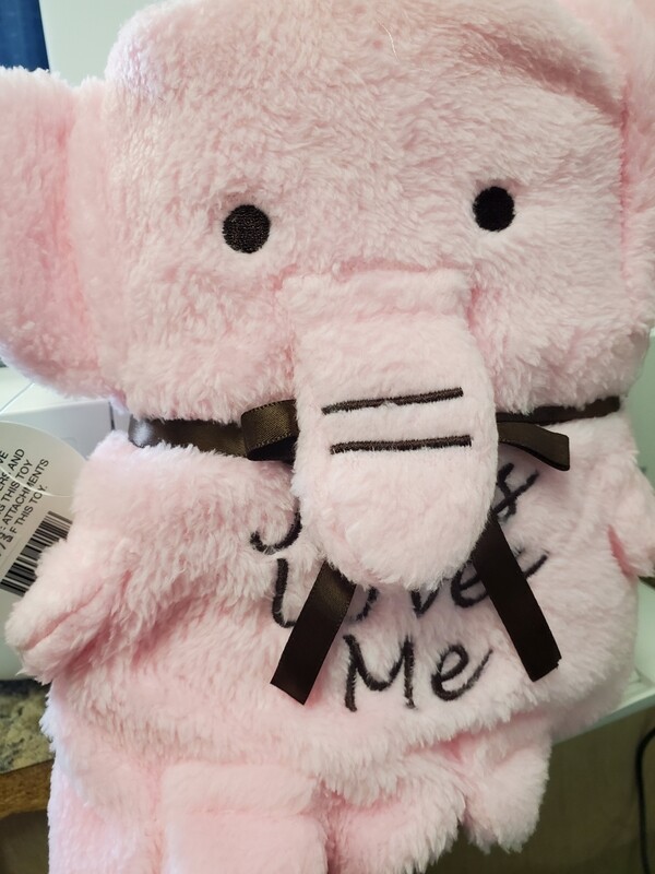 Pink Elephant Blanket