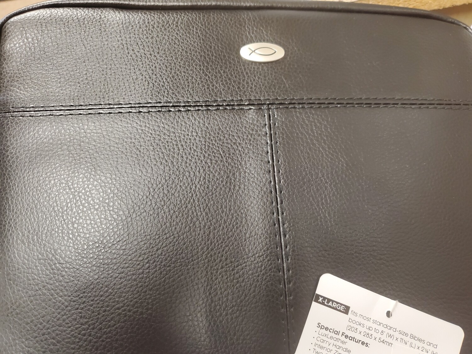 Christian Art Gifts Black LuxLeather