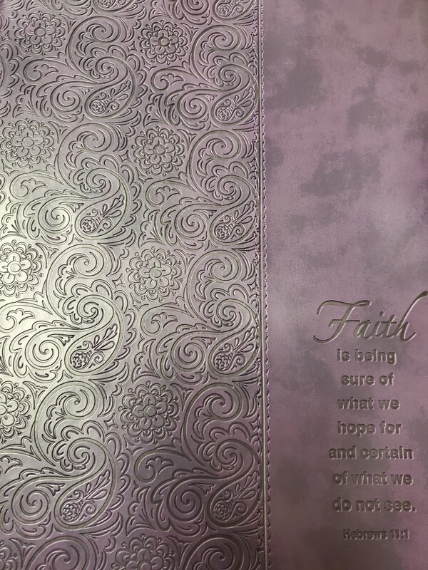 Christian Art Gifts Purple Faith