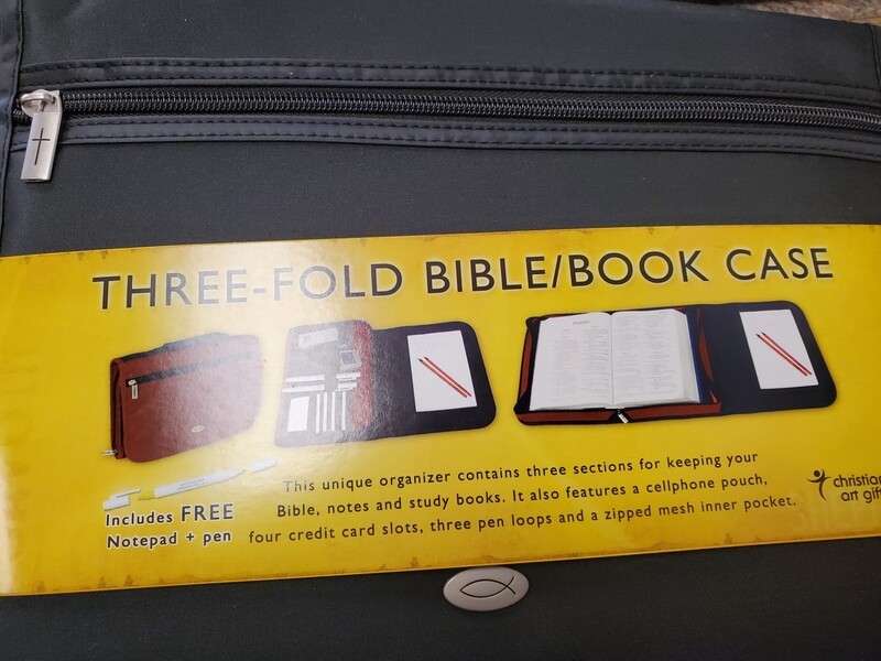 Christian Art Gifts Three-Fold Bible Case