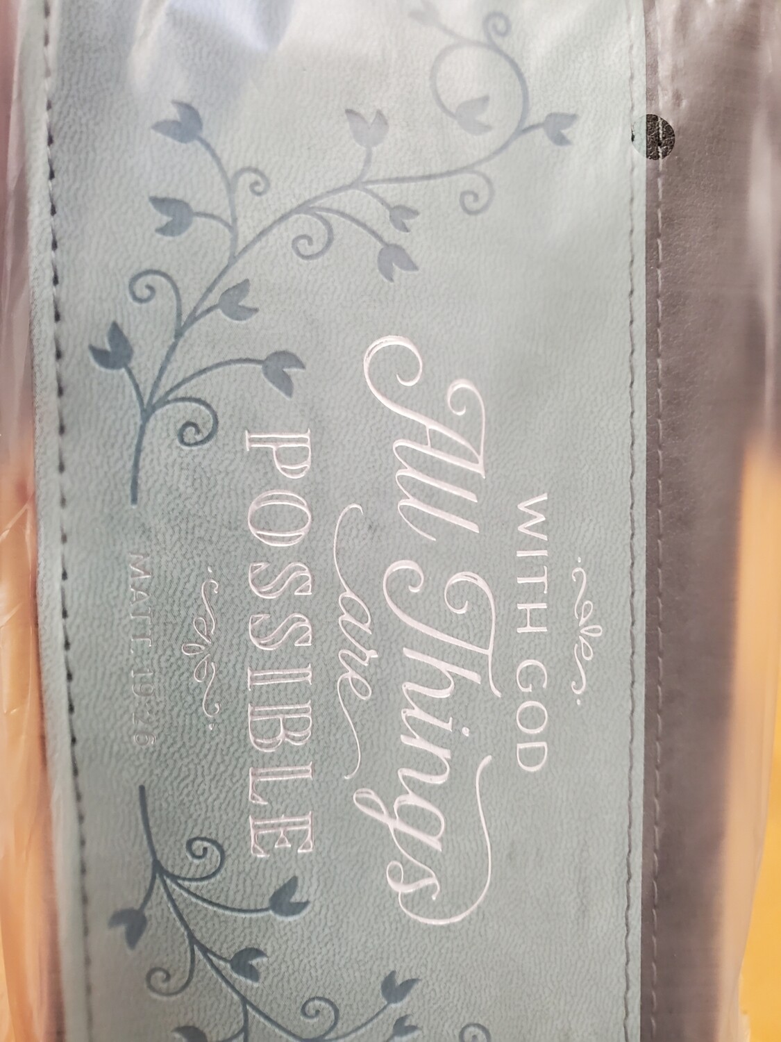 With God All Things Are Possible Checkbook Cover
