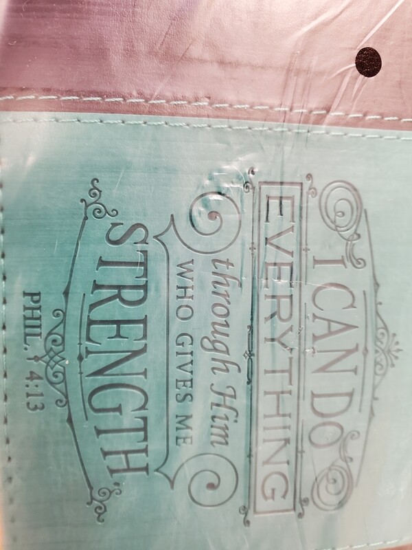 I Can Do Everything through Him Who Gives Me Strength Checkbook Cover